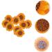 Operitacx 30 pcs Cloth Durable Sunflower Delicate Elegant Unique Embroidery Clothes Practical Creative Flower Yellowx3pcs 6X6cmx3pcs - Buy Online on GoSupps.com
