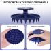 Beautail Scalp Massage Brush - Silicone Shampoo Brush for Hair Growth & Peeling Suitable for Men Women & Pets - Dark Blue - Buy Online on GoSupps.com
