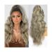 Long Wavy Ponytail Hair Extensions 26 Inch Synthetic Drawstring Ponytail Clip in Wave Ponytail Hairpiece for Black Women (Color : 8H24 Size : 26inches) 26inches 8H24