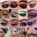 evpct CAKAILA 40 Color Glitter Eyeshadow Palette with Glue Gel - Sparkly Eye Makeup Palette for Women - Buy Online on GoSupps.com