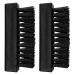 GLADFRESIT 2Pcs Hand Nail Brushes Plastic Fingernail Cleaning Brushes Nylon Stiff Bristle Nail Scrubbing Brush (Black)