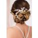 Unicra Silver Wedding Hair Vine - Rhinestone Flower Headpiece with Pearls | Bridal Hair Jewelry for Bridesmaid & Women - Buy Online on GoSupps.com