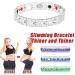 Moxeupon Lymph Magnet Wristband - Lymphatic Drainage Bracelet for Weight Loss | Silver Healthcare Gift for Women & Men - Buy Online on GoSupps.com