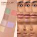 MKNZOME Professional 8-Colours Cream Contour Palette & Brush Set - Full Coverage Concealer for Contouring - Face Makeup Gift for Women & Girls | #3 - Buy Online on GoSupps.com