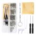 Eyeglass Repair Kits Glasses Repair Tool with Glasses Screws Silicone Nose Pad Tool Eye Glasses Repairing Set
