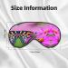 Buy Floral Butterfly Print Double-Sided Eye Mask | Soft Light Blocking Sleep Mask for Better Sleep Quality - Buy Online on GoSupps.com
