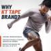 KT Tape PRO Synthetic Oxygen 10" Precut Titanium - Buy Online on GoSupps.com
