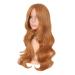 Buy MapofBeauty 24 Golden Orange Long Wavy Wig | Charming Plastic Fiber Full Wig for Women - Perfect for Parties & Events - Buy Online on GoSupps.com