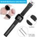 Neitooh 4-Pack Compatible Bands for Fitbit Versa/Versa 2/Lite - Soft Silicone Straps for Men & Women - Small - Black/Gray/Blue/Purple - Buy Online on GoSupps.com