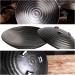 Eggone Japanese Ikebana Kit with Kenzan Needle - 1.57inch Black Flower Frog in 6.7inch Bowl Vase - Buy Online on GoSupps.com