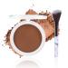Bronzer Powder Kit with Brush Contour Palette Matte Finish All Day Wear Face Makeup Compact Smudgeproof # 001