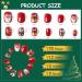 72 Pieces Christmas Kids False Nails - Full Cover Short Artificial Nail Tips for Girls, Pre-glue Fake Nails for Children, Stick On Nails for Christmas Nail Art - Style 1 - Buy Online on GoSupps.com