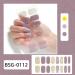 QHHVAIT Semi Cured Gel Nail Polish Stickers Fashion Design Classical Strips Waterproof Adhesive Full Wraps Gel Nail Art Stickers Style Bsg070 - Buy Online on GoSupps.com