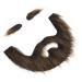 Beavorty 1 Set Beard Dress up Fake Whiskers Cosplay Prop Stage Cosplay Eyebrow Pirate Beard Brown Beard Plush