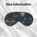 Blue Butterflies Print Double-Sided Eye Mask | Soft Light Blocking Sleep Aid for Enhanced Sleep Quality - Buy Online on GoSupps.com