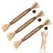 BAWAN Catnip Toys Silvervine for Cats: Cute Cat & Kitten Toys for Indoor Cats Interactive Cat & Kitten Teething Chew Toys for Aggressive Chewers Silvervine Sticks Cat Dental Toy 3PCS