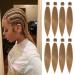 Pre Stretched Braiding Hair Professional Pre-Stretched Braids 26 Inch 8 Packs Honey Blonde Synthetic Braiding Hair Yaki Straight Crochet Hair Braids Extensions for Braiding 27 (8 packs)