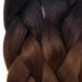 Tess Braids Extensions 60 cm - Jumbo Kanecalon Ombre Hair Braids (3 Pack) | #22 Brown/Black - 100g per Bundle - Buy Online on GoSupps.com