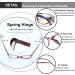 Shop 2 Pack Cat Eye Reading Glasses for Women - Blue Light Blocking Eyewear Fashionable Comfort Spring Hinges | 1.75 Pink & Purple Readers - Buy Online on GoSupps.com