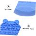 FRCOLOR Silicone Scrubbers 2 1 Makeup Brush Holder Silicone Facial Scrubber Brush Scrubber Cosmetic Brush Cleaning Mat Makeup Cleaner Mat Makeup Brush Drying Holder Silica Gel Bracket 11x10cm Blue - Buy Online on GoSupps.com