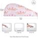 Pink Watercolor Crown Dry Hair Cap - 2 Piece Quick Dry Towel Set | Super Absorbent & Soft Headband - Buy Online on GoSupps.com