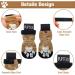 Pupeck Double-Sided Anti-Slip Dog Socks - 2 Pairs with Adjustable Straps for Indoor Use | Summer Paw Protection for Medium Dogs | Traction Control on Hardwood Floors - Khaki - Buy Online on GoSupps.com