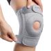 AVIDDA Knee Support Patella Tendon Knee Brace With Side Stabilizers for Running Sports Joint Pain Arthritis Adjustable Knee Support Brace for Men Women Grey Size M-XL: 18.5" to 22.5" Grey
