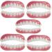 Mxrfactory dentures instant-veers pebble gel provisional denture upper jaw and lower jaw repair your teeth quickly you have a confident smile 5 pairs immediately