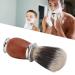 Men's Shaving Brush - Nylon Bristles & Wooden Handle | Lightweight Facial Hair Beard Brush for Home & Salon Use - Buy Online on GoSupps.com
