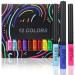 Matte Liquid Eyeliner Set  12pcs Waterproof Colored Liquid Color Eyeliners Colorful Eyeliner Color Liner Makeup Pen Set delineador de ojos de colores  White Red Blue Green Brown Gel Liquid Eye Liner
