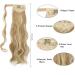 Shop Long Wavy Curly Fish Braid Ponytail Hair Extensions - Light Ash Brown & Bleach Blond 60cm | Clip-In Synthetic Hair for Women - Buy Online on GoSupps.com