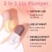 2PCS Lip Plumper Set for Bigger, Fuller Lips | Day and Night Use | Moisturizing Gloss to Reduce Wrinkles - 5.5ml - Buy Online on GoSupps.com