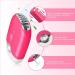 Buqikma Mini Lash Fan | Rechargeable Portable Handheld Dryer for Eyelash Extensions & Nail Dryer - Rose Red (Pink-Type C) - Buy Online on GoSupps.com
