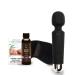 Power Wand Massager - Therapeutic 20 Modes Muscle Pain Reliever Light Whisper Quiet with Rejuvenating Hemp Seed Lavender Massage Lotion Massage Video Guide & Satin Eye Mask