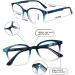 3 Pack Stylish Reading Glasses Spring Hinge Black/Tortoise 2.25x for Men and Women - Buy Online on GoSupps.com