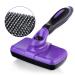 TIMINGILA Cat Brush,Self-Cleaning Slicker Brush for Dogs and Cats,Pet Grooming Brush for Short Hair and Long Hair,Comb for Grooming Dogs Cats Rabbits and More,Deshedding Tool,Dog Brush Purple