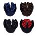 iRIIRIO 4pcs Women Hair Clip With Butterfly Hair Bun Cover Barrettes Net Snood Hairnet Lace Bow Bow-knot Decor Hair Clip Hairnet Mother's Day Gift(Blue+Red+Black+Brown)
