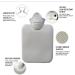 Buy Hot Water Bottle with Fluffy Cover - 500ml for Pain Relief & Cosy Nights | Durable Grey Design - Buy Online on GoSupps.com