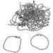 Shapenty 4 Inch Stainless Steel Ball Bead Chains - 20PCS | 2.4mm Diameter Connector Clasp Extension Keychain Rings for Jewelry Making - Buy Online on GoSupps.com