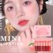 6 Colors Lip Tint Stain Set Mini Liquid Lipstick Waterproof & Long-Lasting Korean Lip and Cheek Tint | Vivid Color & High Pigment - Buy Online on GoSupps.com