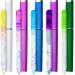5 Pieces Glass Nail File Buffers with Cases Colorful Printed Finger Nail Files Crystal Glass Nail Buffers Double Sided Manicure Tools for Women Men(Classic Pattern)