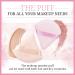 Premium Set of 2 Makeup Sponge Powder Puffs - Soft Triangle Design with Finger Strap for Quick & Easy Application - Black - Buy Online on GoSupps.com