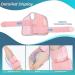 CureCare Adjustable Wrist Support with 2 Rails for Pain Relief | Carpal Tunnel & Tendinitis Bandage (L/XL Left Pink) - International Shipping Available - Buy Online on GoSupps.com