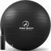 ProBody - Pilates Exercise Ball - Multiple Sizes Gym Grade Balance Ball for Fitness - Yoga - Workout Pregnancy & Physical Therapy