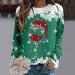 Women's Christmas Snowman Penguin Print Sweatshirt - O-Neck Raglan Pullover - Buy Online on GoSupps.com