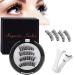 Magnetic Eyelashes Natural Look - Magnetic Lashes No Glue or Eyeliner Needed - Magnetic False Eyelashes with Applicator - Natural Look Reusable Magnetic Eyelashes - Easy to Wear and Remove