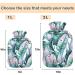 NAANLE 2L Hot Water Bottle with Lid - Transparent Banana Leaf Design for Menstrual Cramps Pain Relief & Heat Therapy - Buy Online on GoSupps.com