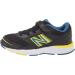 New Balance Kids' 680 V6 Hook and Loop Running Shoe - Little Kid (4-8 Years) - Black/Oxygen Blue/Yellow - Buy Online on GoSupps.com