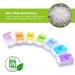 LEMBOL Weekly Detachable Pill Organizer - Large Daily Pill Box for Pills/Vitamins/Supplements - Rainbow - Buy Online on GoSupps.com