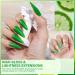 Morovan Poly Gel Nail Kit - 12 Colors Starter Kit for Professional Nail Extension - DIY Poly Gel Nail Color Packs - Green Blue Glitter Green - Buy Online on GoSupps.com